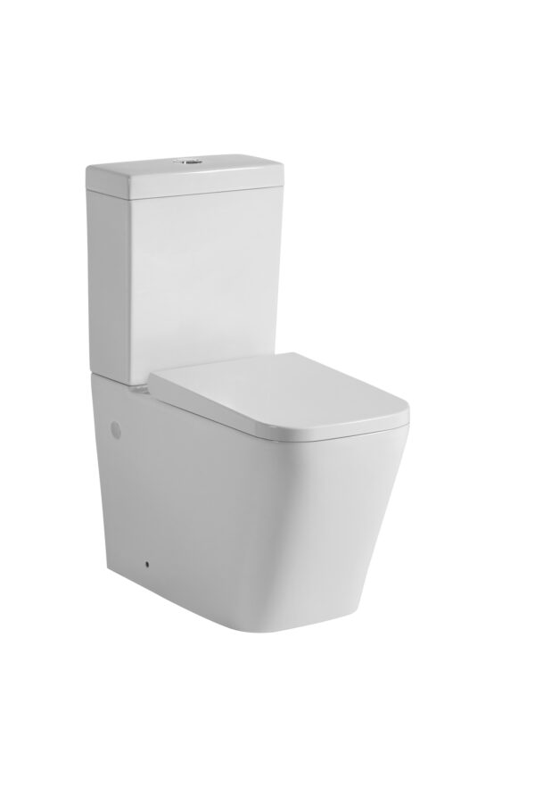 Qubist Box Rim Flush Pan