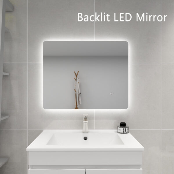 Rectangle LED Backlit Mirror - Image 2