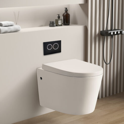 Avis Wall Hung Floor Rimless Flush Pan