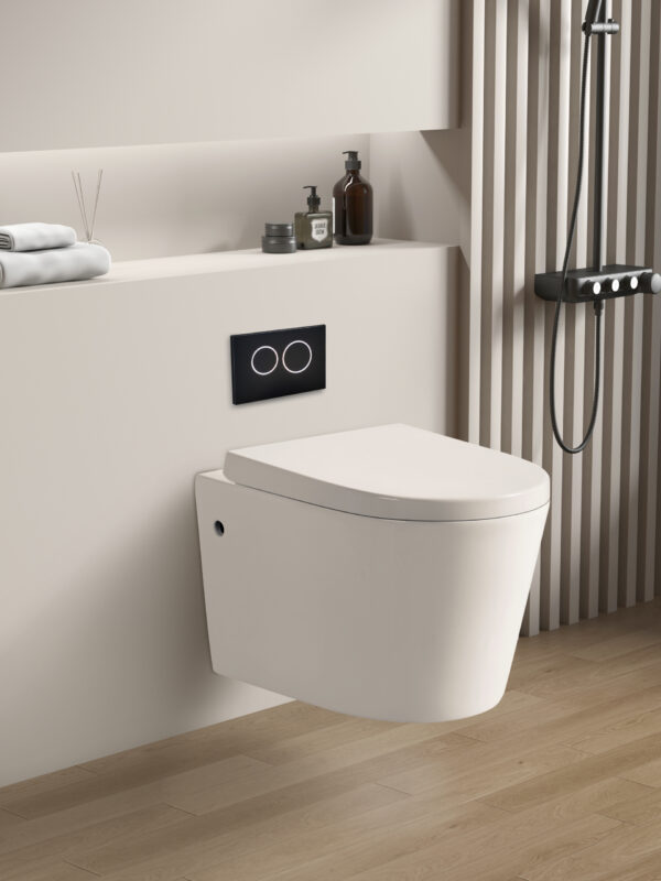 Avis Wall Hung Floor Rimless Flush Pan