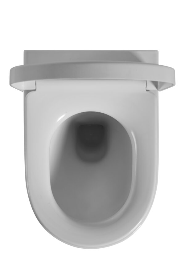 Avis Wall Hung Floor Rimless Flush Pan - Image 3
