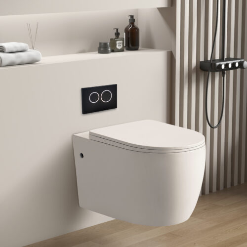 Veda Rimless Wall Hung Flush Pan