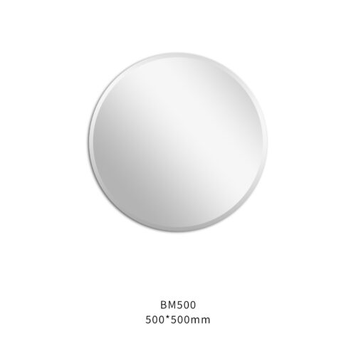 Bevel Edge Round Mirror