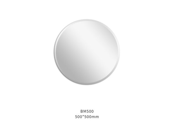 Bevel Edge Round Mirror