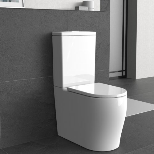 Zues Rimless Tornado Flush Pan