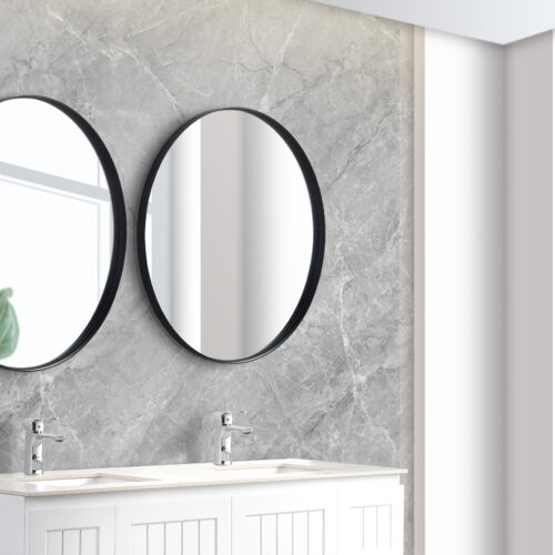 Olivia Framed Round Mirror