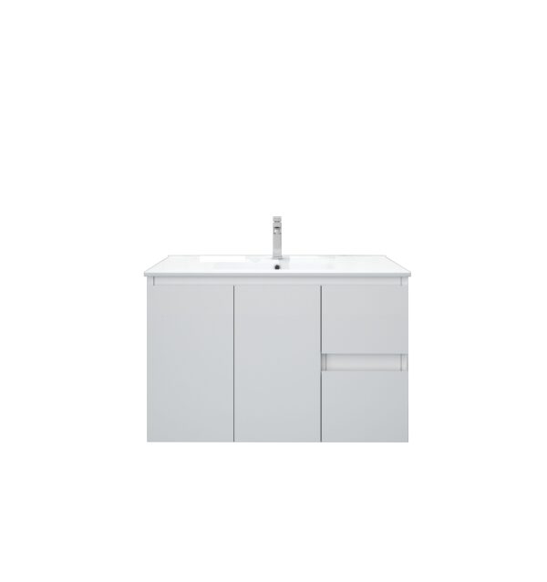 BIANCA 900mm MDF Wall-Hung Vanity (LHD) - Image 2