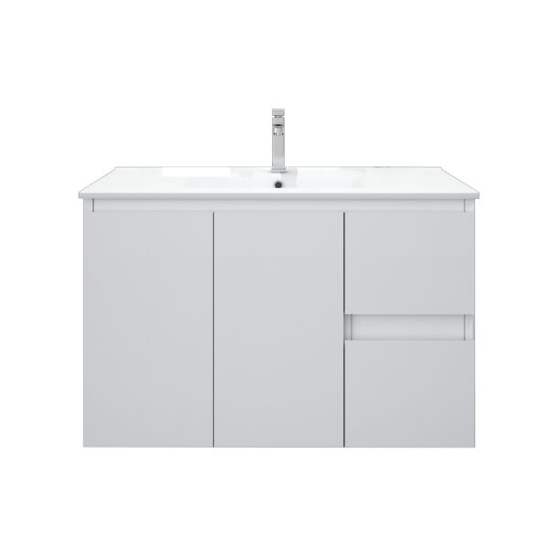BIANCA 900mm MDF Wall-Hung Vanity (RHD) - Image 2