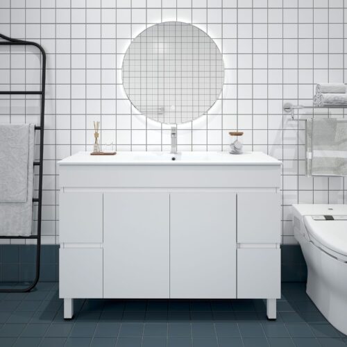 BIANCA 1200mm PVC Freestanding Vanity