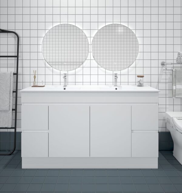 BIANCA 1500mm PVC Freestanding Vanity - Image 3