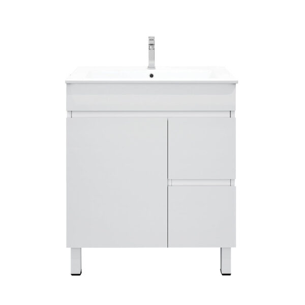BIANCA 750mm PVC Slim Freestanding Vanity (RHD) - Image 2