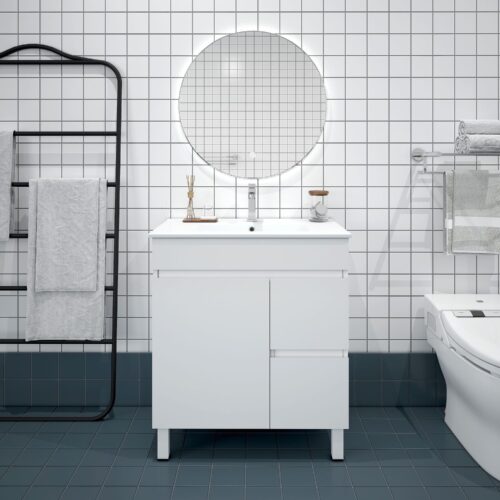 BIANCA 750mm PVC Freestanding Vanity (RHD)