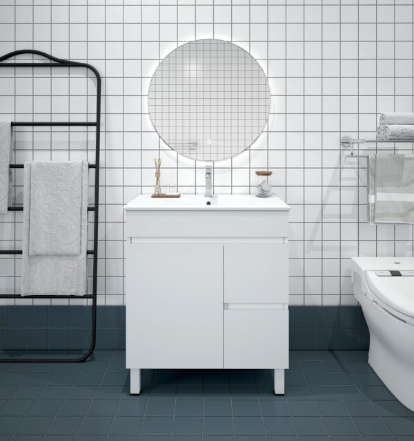 BIANCA 750mm PVC Freestanding Vanity (RHD)