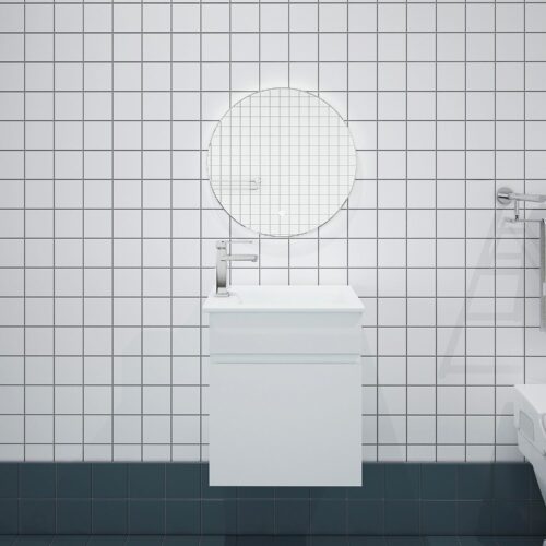 BIANCA 400mm PVC Slim Wall-Hung Vanity
