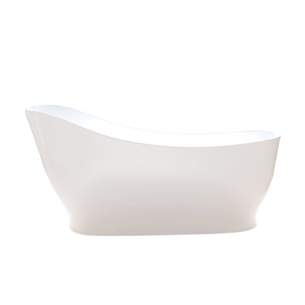 Clara Freestanding Bathtub - Gloss White - Image 5