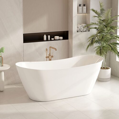 Disney Ultra-Thin Freestanding Bathtub - Gloss White