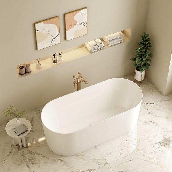 ISEO Freestanding Bathtub - Gloss White - Image 3