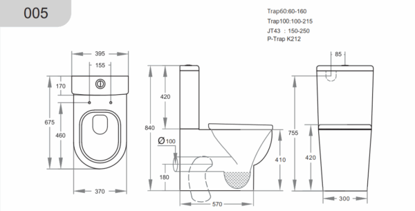 Pola Box Rim Flush Pan - Image 2