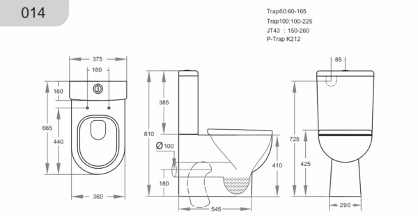 Rio Box Rim Flush Pan - Image 2