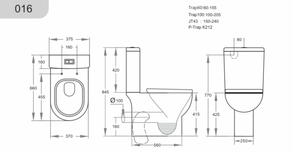 Theo Box Rim Flush Pan - Image 2
