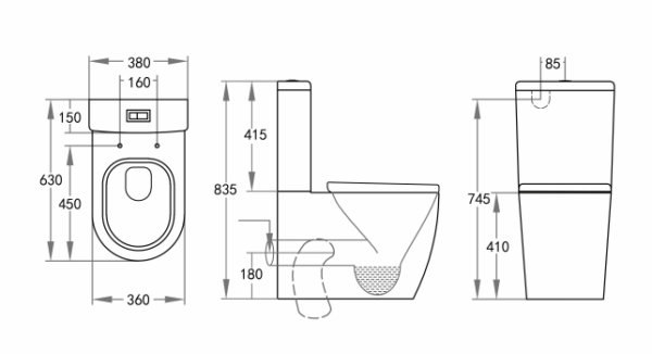 Veda Tornado Flush Pan - Image 4