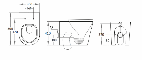 Avery Wall Faced Floor Box Rim Flush Pan - Image 4