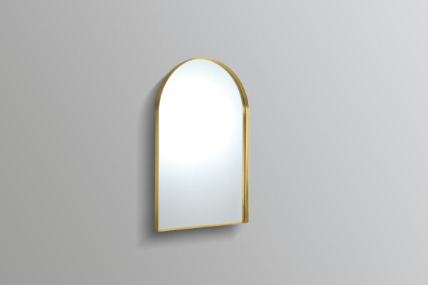 Oliva Arch Yellow Gold Frame Mirror - Image 2