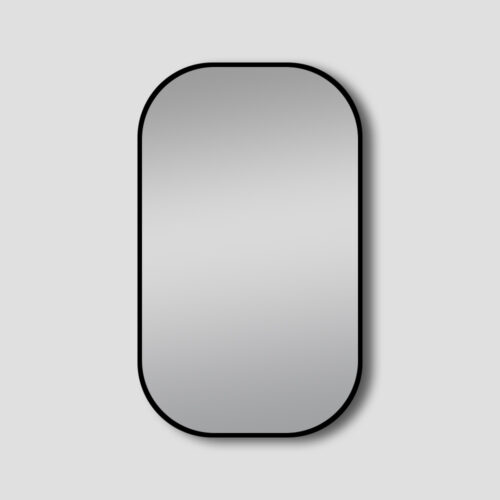 Framed Mirror Matte Brushed Black