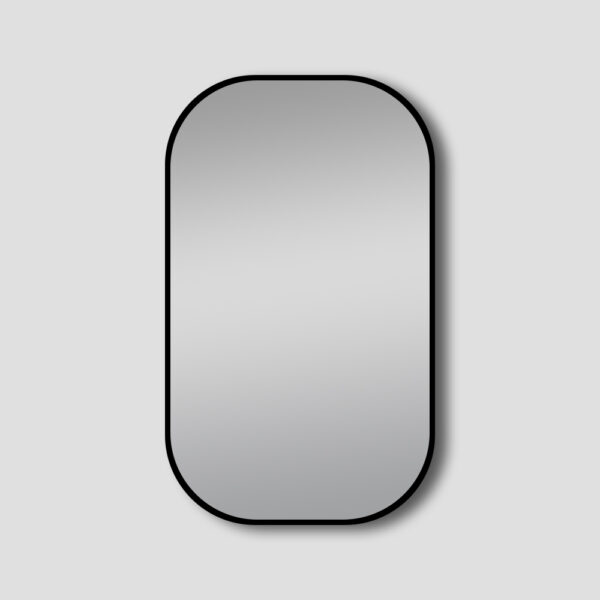 Framed Mirror Matte Brushed Black