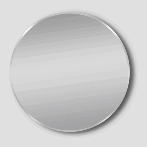 Olivia Framed Round Mirror Matte Brushed Nickel
