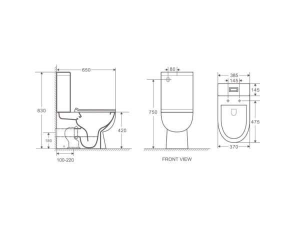 Moi Back-to-Wall Toilet Suite - Image 7
