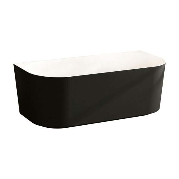 Musen Ultra-Thin Back-to-Wall Bathtub - Gloss White - Image 6