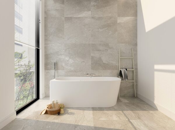 Nova Ultra-Thin Corner Bathtub - Gloss White - Image 6