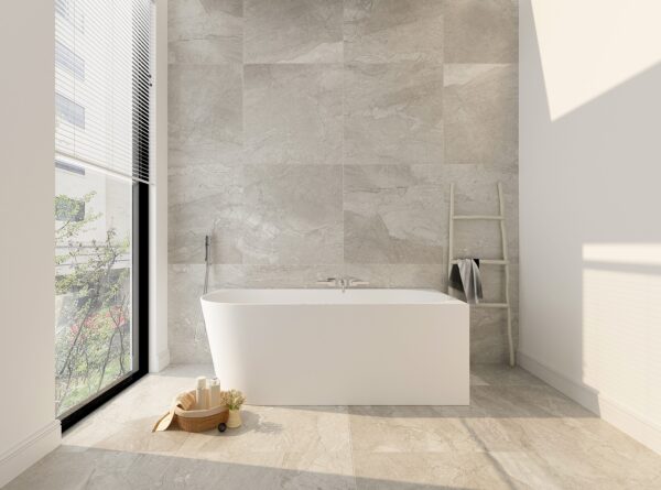 Nova Ultra-Thin Corner Bathtub - Gloss White - Image 4