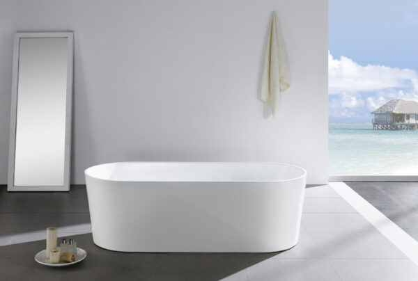 Opal Free Standing Bathtub Gloss White