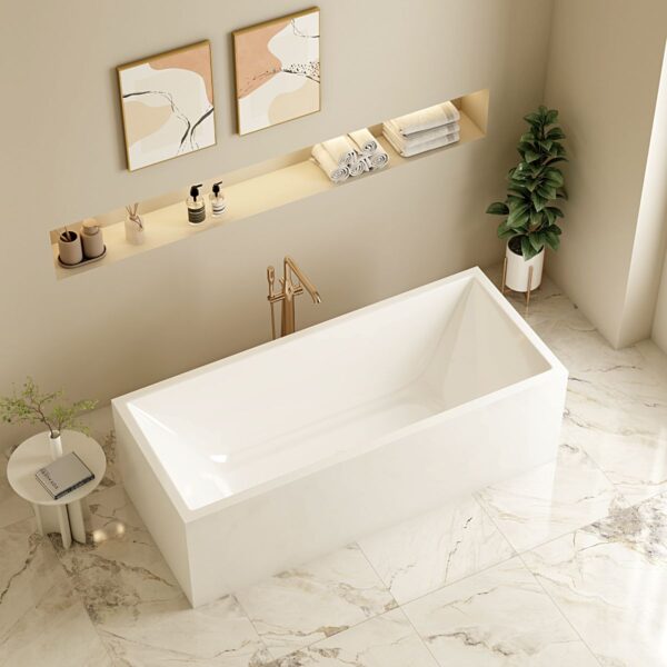 Orta Multi-Fit Freestanding Bathtub - Gloss White - Image 3