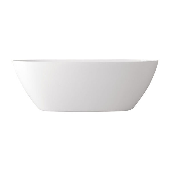 Pilato Freestanding Bathtub - Gloss White & Matt White - Image 4