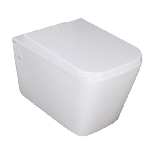 Qubist Wall Hung Box Rim Flush Pan