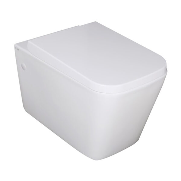 Qubist Wall Hung Box Rim Flush Pan