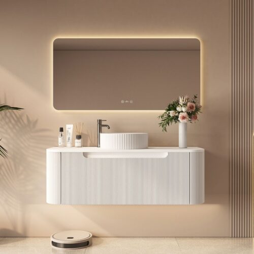 Rome 1200mm Wall-Hung Cabinet - Matt White