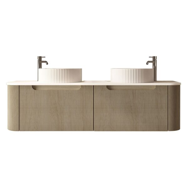 Rome 1500mm Wall-Hung Cabinet - Bur Oak - Image 4