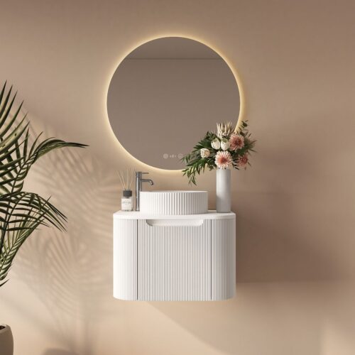 Rome 600mm Wall-Hung Cabinet - Matt White