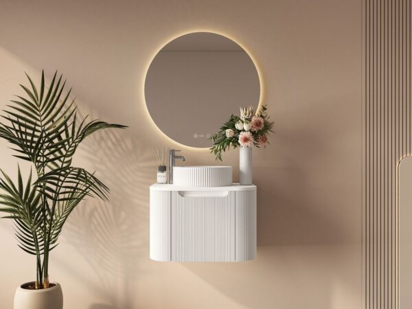 Rome 600mm Wall-Hung Cabinet - Matt White