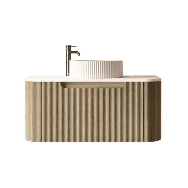 Rome 750mm Wall-Hung Cabinet - Bur Oak - Image 4