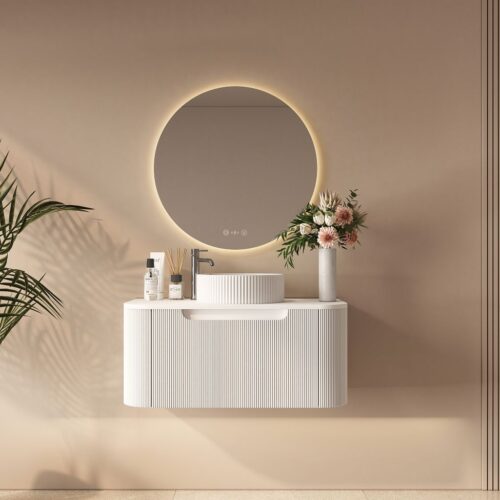 Rome 750mm Wall-Hung Cabinet - Matt White