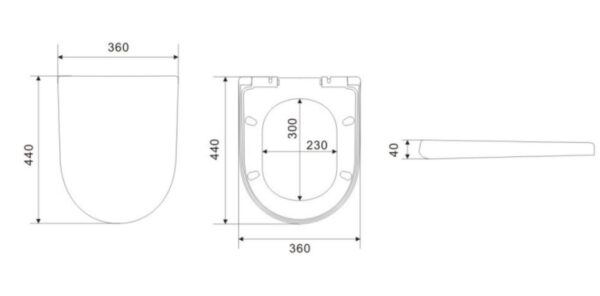 Veda Rimless Wall Hung Flush Pan - Image 4