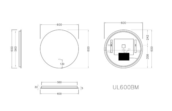 Oval LED Backlit Mirror - Image 4