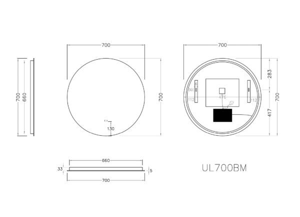 Oval LED Backlit Mirror - Image 3