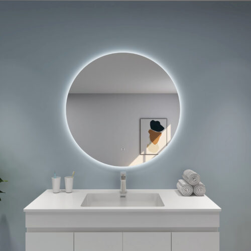 Oval LED Backlit Mirror