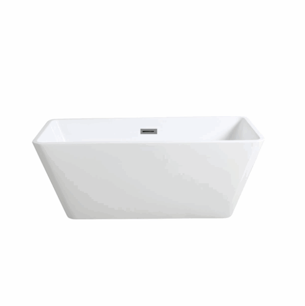 Qubist Free Standing Bathtub Gloss White - Image 2